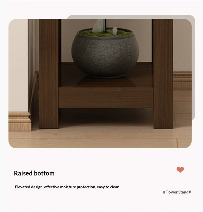 Multi-Tier Indoor Floor Plant Stand – Solid Wood Succulent Display Rack