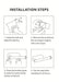Adhesive Stainless Steel Paper Towel & Toilet Roll Holder — Black or Silver (S/M/L)
