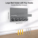 Wall-mounted Wooden Key and Mail Shelf with 5 Hooks