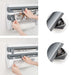 Wall-Mounted Wrap Dispenser with Cutter — Grey ABS, 39 x 24 x 10 cm