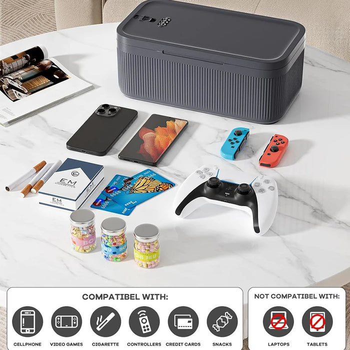 Lockable 2L Storage Box – Plastic Lock Box for Home, Office & School