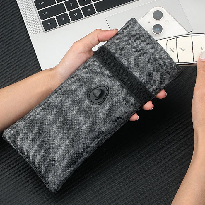 Faraday Car Key Signal-Blocking Case — RFID Privacy Pouch, 17 x 9.5 cm
