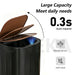 27L Sensor Bin with Built-in Bag Ring — Wood-Grain ABS