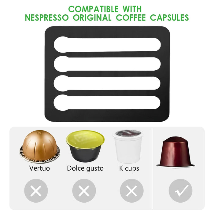 Rotating Coffee Pod Tower – Holds 24 or 40 Nespresso Original Capsules