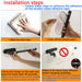 Stainless Steel Paper Towel & Toilet Roll Holder — Adhesive or Screw-Fix