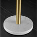 Marble Perforation‑Free Vertical Roll Paper Rack — Nail‑Free Floor Holder for Kitchen Wraps