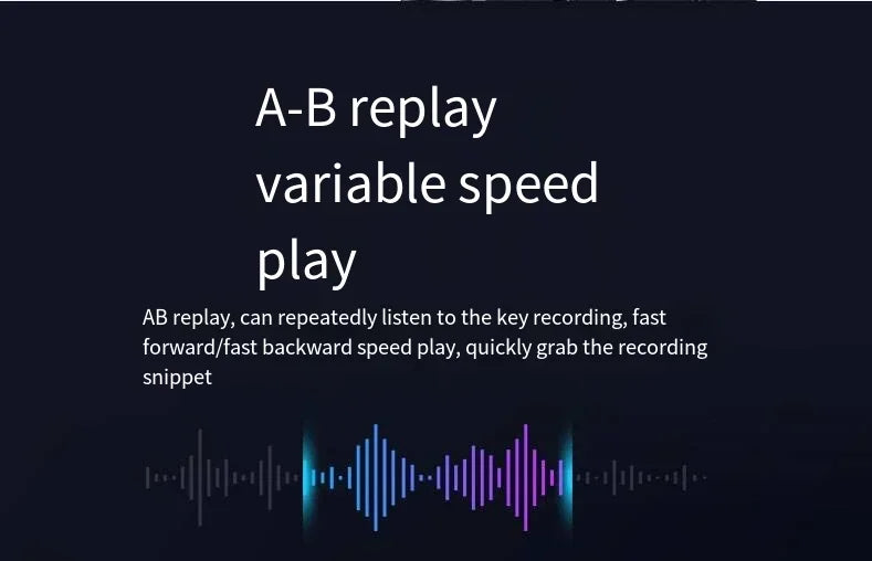 Pen Voice Recorder — 1.44in Colour Screen, Dual Mic, 500mAh, Up to 128GB