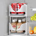 Rotating Fridge Organiser Bin – Soda Can & Bottle Holder, 360° Access