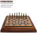 High‑end desktop 36cm (14in) wooden chess set with detachable metal pieces — king 6.3cm, gift box