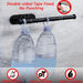 Stainless Steel Paper Towel & Toilet Roll Holder — Adhesive or Screw-Fix