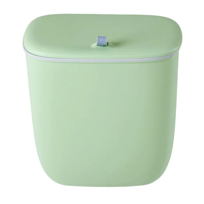 12L Hanging Kitchen & Bathroom Bin with Lid — Door or Wall Mount