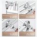 Wall-Mounted Foldaway Clothes Drying Rack - Expandable Stainless Steel