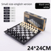 24cm Foldable Magnetic Chess, Checkers & Backgammon Board (QLYX02)