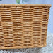 Rattan Cable Management Box – Hand‑woven Cord Organiser, 2‑Slot, Large Capacity (Khaki)