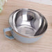 Stainless Steel Instant Noodle Bowl with Handle — 900ml, Cool‑Touch Outer (Pink/Green/Blue)