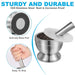 18/8 (304) Stainless Steel Mortar & Pestle Set with Non-Slip Base - Silver