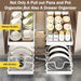 Under-Cabinet Pull-Out Pots & Pans Organiser – Expandable Stainless Steel, Adjustable Dividers