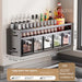 No-drill Wall-mounted Metal Spice Rack — Rust-resistant Kitchen Organizer
