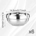 14.5cm Stainless Steel Bowl – Durable, Stackable for Mixing, Pickling, Salad & Fruit