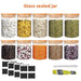 10-piece Glass Storage Jar Set – 5 x 250ml & 5 x 350ml with Wood Lids