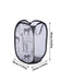 Polyester Mesh Laundry & Storage Basket 30 x 30 x 48 cm – White or Black