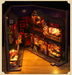 Retro Street-Food Book Nook DIY Wooden Miniature Kit — Shelf Insert
