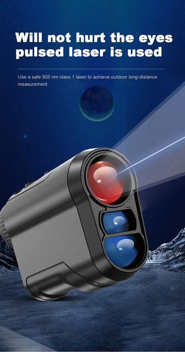 Rechargeable Golf Laser Rangefinder — 6.5×, 5–600m or 5–1000m, Type‑C