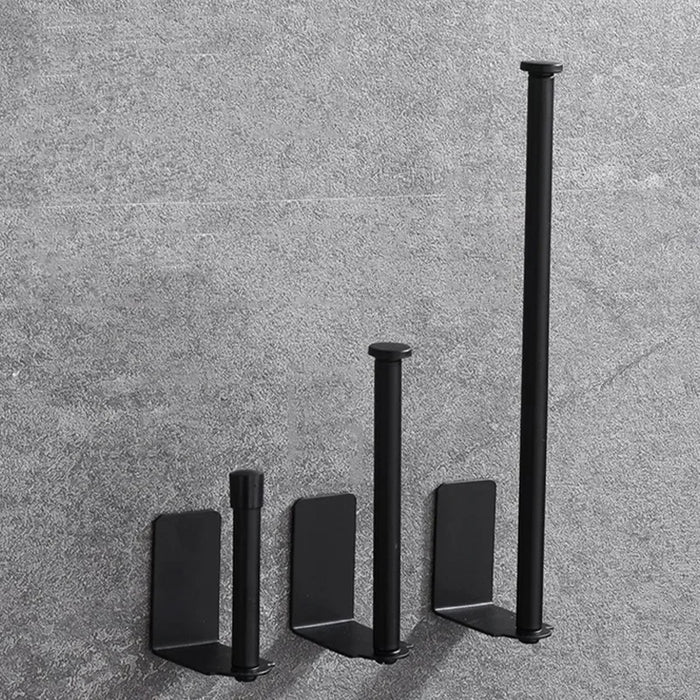 Self-Adhesive Punch-Free Toilet & Towel Roll Holder, Stainless Steel Wall Mount