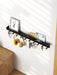 Wall-Mounted Key Organiser with Tray and Hooks – No-Drill or Drill Fixing