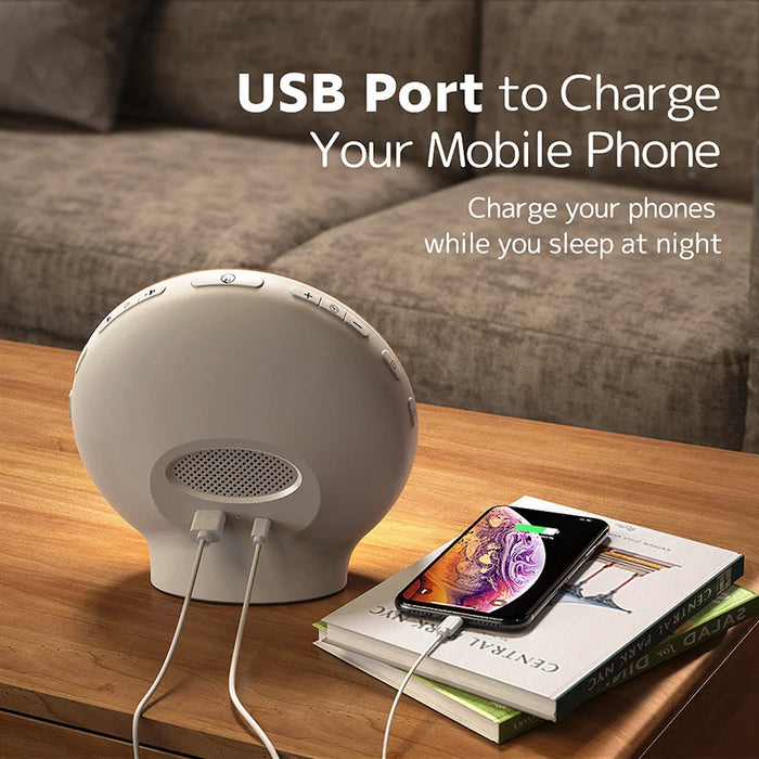 Wake-Up Light Alarm Clock with Sunrise/Sunset Simulation, Dual Alarms, FM Radio & Natural Sounds