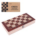 29 x 29 cm Foldable 3‑in‑1 Wooden Chess Set — Chess, Checkers & Backgammon, Non‑toxic