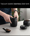 Stainless Steel Vacuum Canister — Sealed Storage for Coffee & Tea