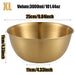 3pc Stainless Steel Mixing Bowls — Oven & Dishwasher Safe with Measurement Marks