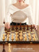 Retro 3-in-1 Wooden Chess Set — Foldable Chessboard with Checkers & Backgammon