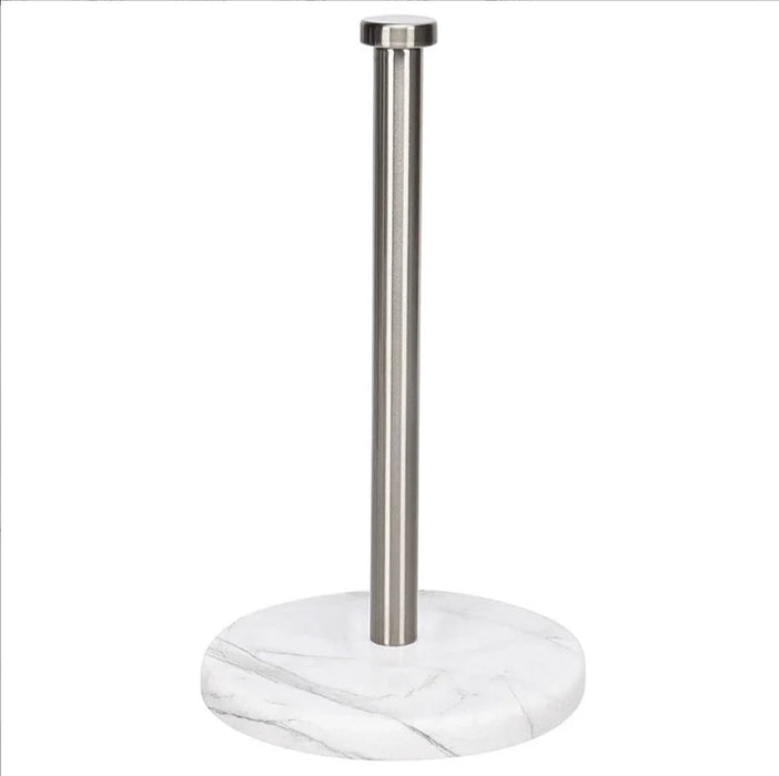 Marble Vertical Paper Towel & Plastic Wrap Rack — Brushed Gold