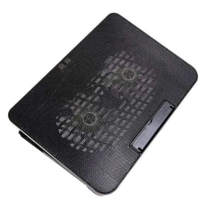 Portable Adjustable Laptop Cooling Pad – USB-Powered Metal Mesh Cooler with LED