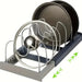 Expandable Stainless-Steel Pot & Pan Organizer Rack with 7 Dividers