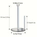 Stainless Steel Paper Towel Holder with Weighted Base — Heavy-Duty Countertop Dispenser