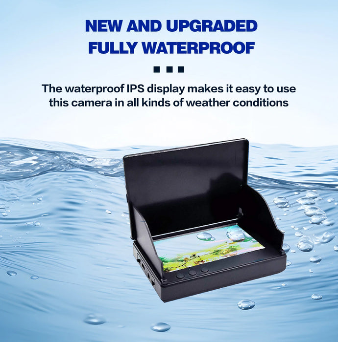 Portable 4.3-inch Fish Finder with 1080P Camera, 220° View & Night Vision