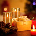 Set of 3 LED Flameless Candles with Remote Control — Flickering Décor Lights for Weddings & Parties
