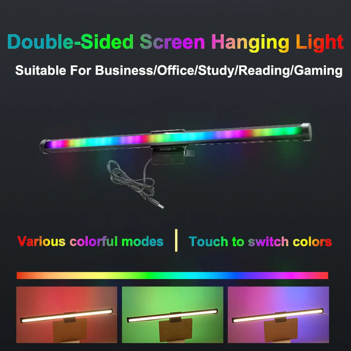 LED Monitor Light Bar — Eye‑Care Screen Lamp with Stepless Dimming for Work & Gaming