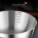304 Stainless Steel Mixing Bowl (16–30cm) — LFGB Certified with Measuring Scale