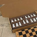 Retro Resin Chess Set with Qing Dynasty 3D Pieces — 28cm (11in) Board