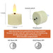 Rechargeable Flameless LED Tea Lights with Remote & Timer — 3D Flicker, 2700K