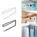 Paper Roll Holder — No-Drill Under-Cabinet Towel & Cling Film Rack (White/Black)