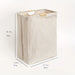 Large Dual-Handle Laundry Hamper — Tall Freestanding Waterproof Cotton Basket (Khaki)