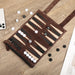 Roll-up Backgammon & Chess Travel Set for Adults and Children
