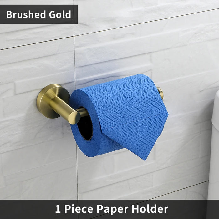 SUS304 Stainless Steel Wall-Mount Toilet Roll Holder — Multiple Finishes