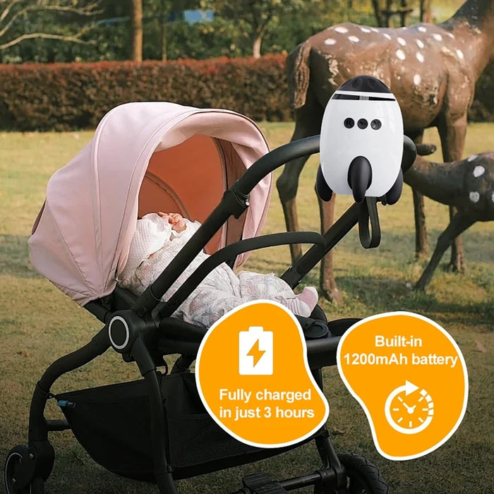 Portable Stroller Rocker — Vibrating Soother with White Noise & Bluetooth Speaker