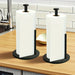 Stainless Steel Paper Towel Holder with Weighted Base — Heavy-Duty Countertop Dispenser